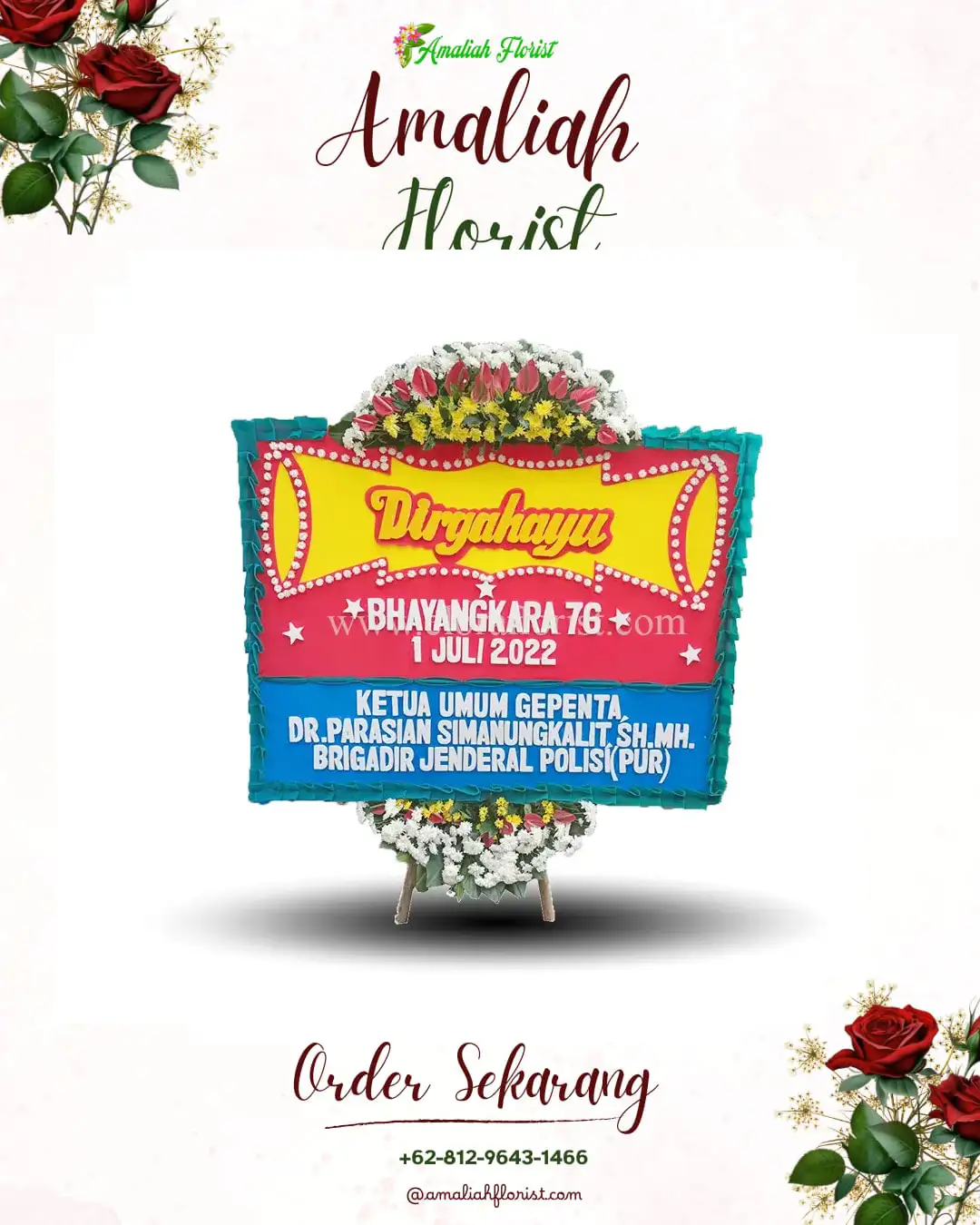 Papan Bunga HUT Ulang Tahun Bahar Selatan